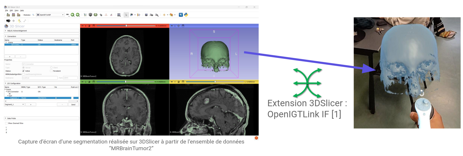 Visualisation du lien PC -> AR